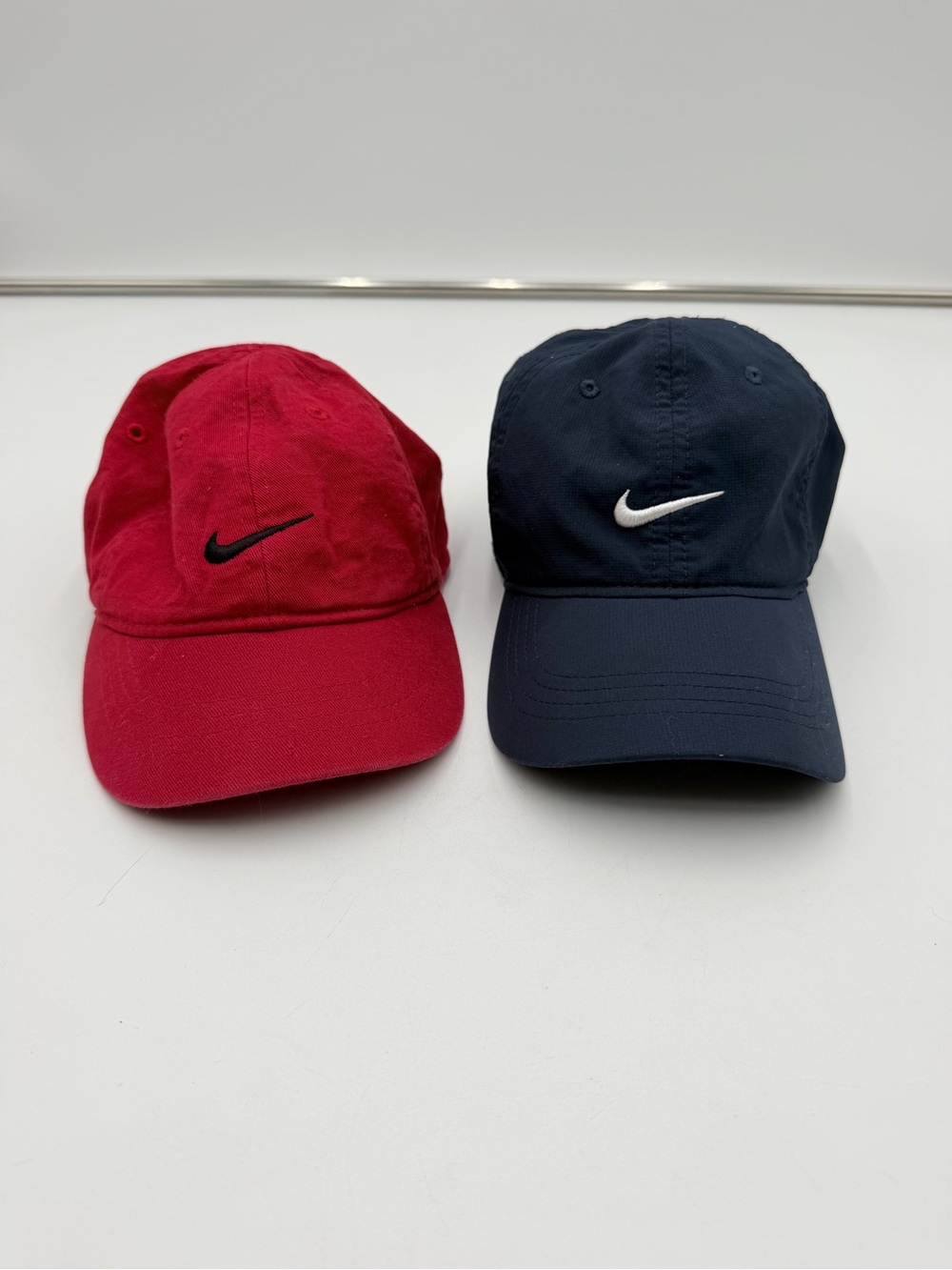 Nike Toddler Infant Adjustable Hat Lot Red Navy Swoosh Caps